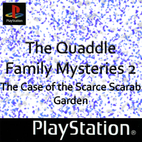 Quaddle Family Mysteries, The 2 - The Case of the Scarce Scarab - Garden (USA) Cover